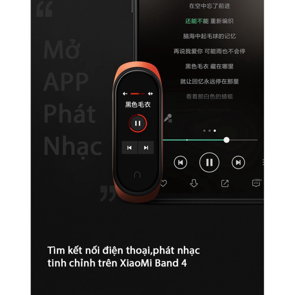 DUY NHẤT HÔM NAY XiaoMi MiBand 4 đồng hồ thông minh band AI Màng hình 7 sắc Đo nhịp tim đo huyết bước chân app tập thể d