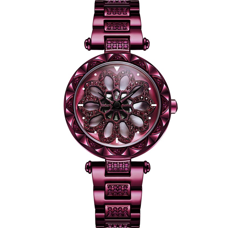 Đồng Hồ Nữ Chính Hãng Mashali Bông Hoa Xoay Dây Thép Cao Cấp Không Gỉ Đính Đá Đẹp Giá Rẻ | BigBuy360 - bigbuy360.vn