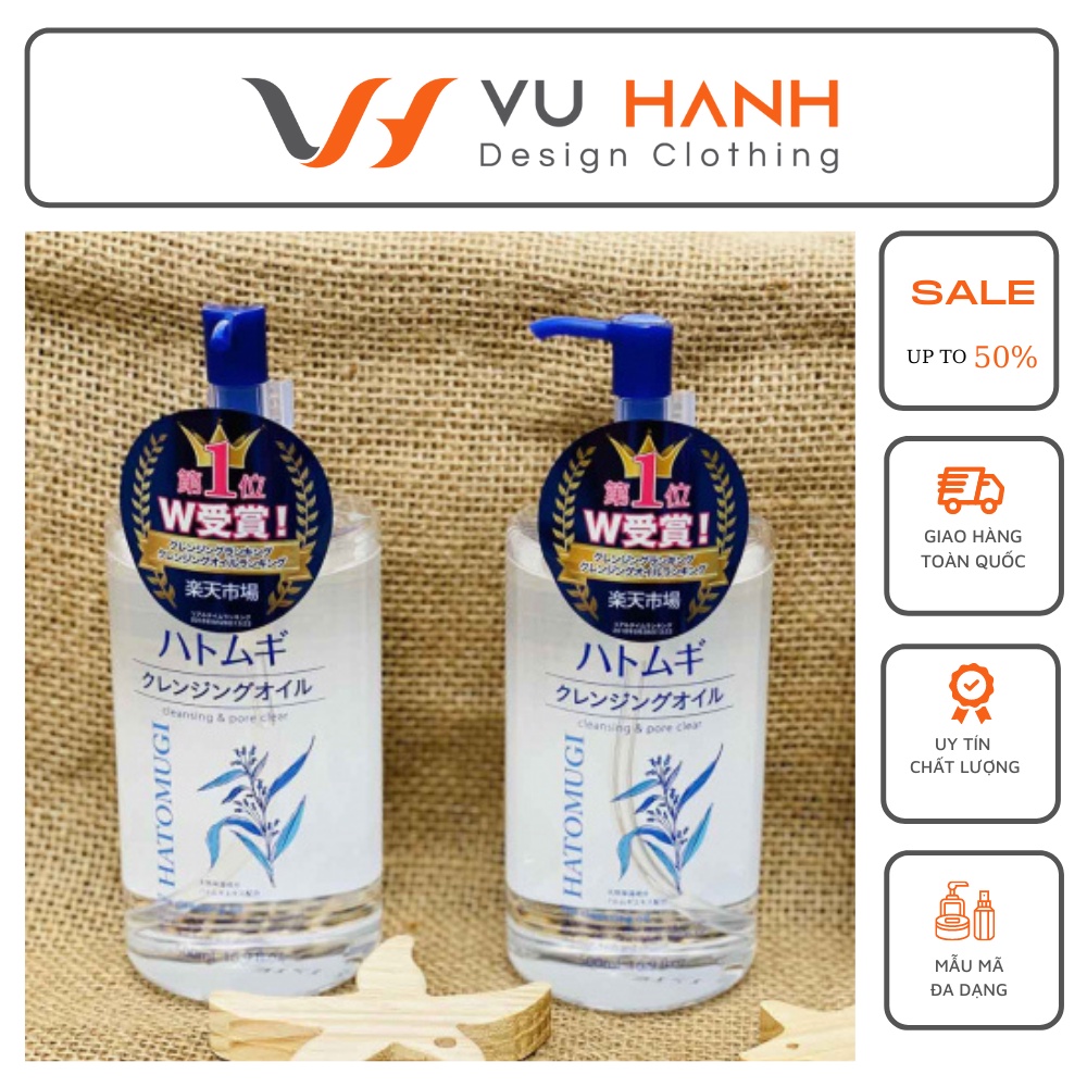 Dầu tẩy trang ý dĩ Hatomugi 500ml | Shop Vũ Hạnh