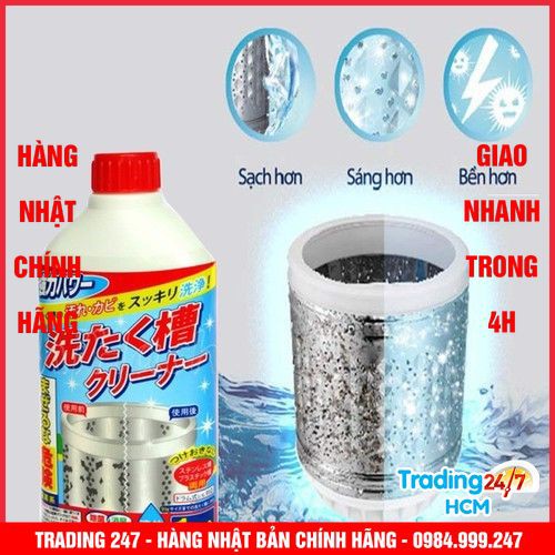 [Hỏa tốc HCM] Chai nước tẩy lồng máy giặt 400ml KYOWA - Nội địa Nhật Bản