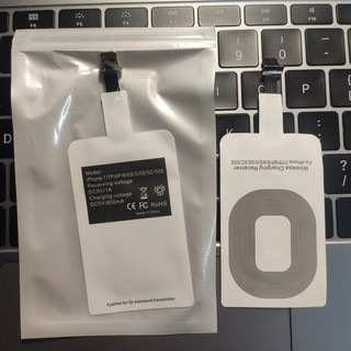 Miếng Dán Hỗ Trợ Sạc ko dây Chuẩn Qi Đầu Android/Type-C/ip
