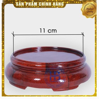 Đế kê bát hương gỗ hương Kỷ tròn Đôn tròn gỗ hương cao 6cm