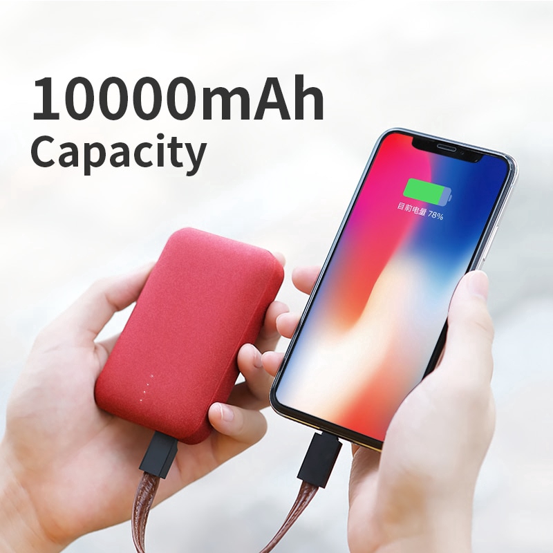 Cục sạc dự phòng Rock 10000 mAh cho iPhone Samsung Xiaomi Huawei