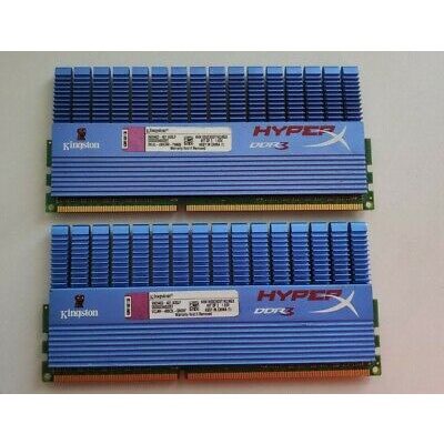 ram desktop ddr3 kingtons hyper kit 8gb buss 1600 cas 9 (tức 2x4gb) chuyên OC và gaming như hình