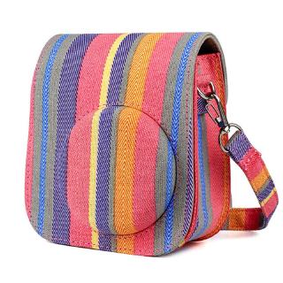 Ikjl for fujifilm instax mini 11 mini11 polaroid camera bag colors vintage pu leather case shoulder strap pouch carry cover