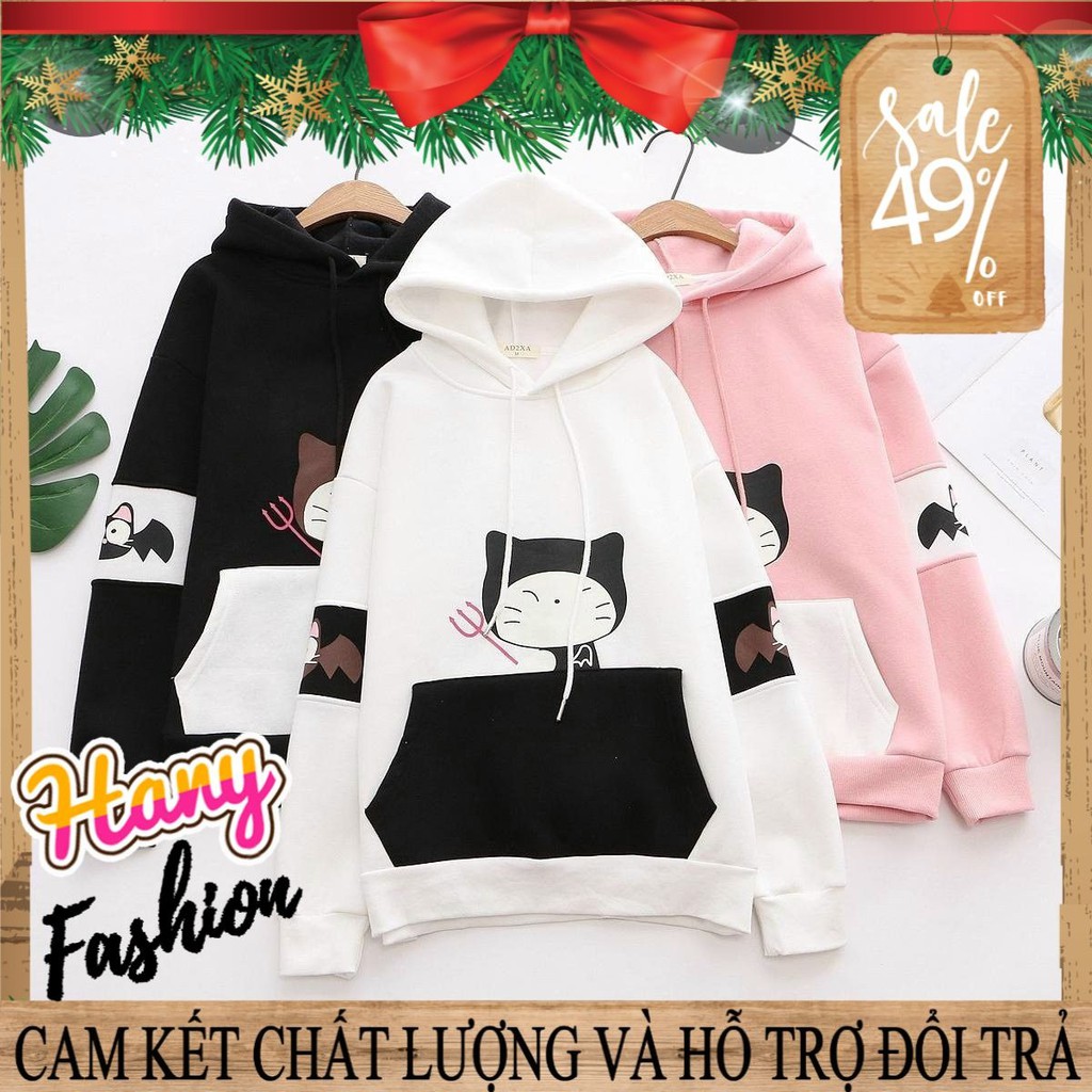 Áo Khoác, Áo Hoodie nỉ bông Pucca có nón phía sau cực xinh xắn đáng yêu || Hany Shop