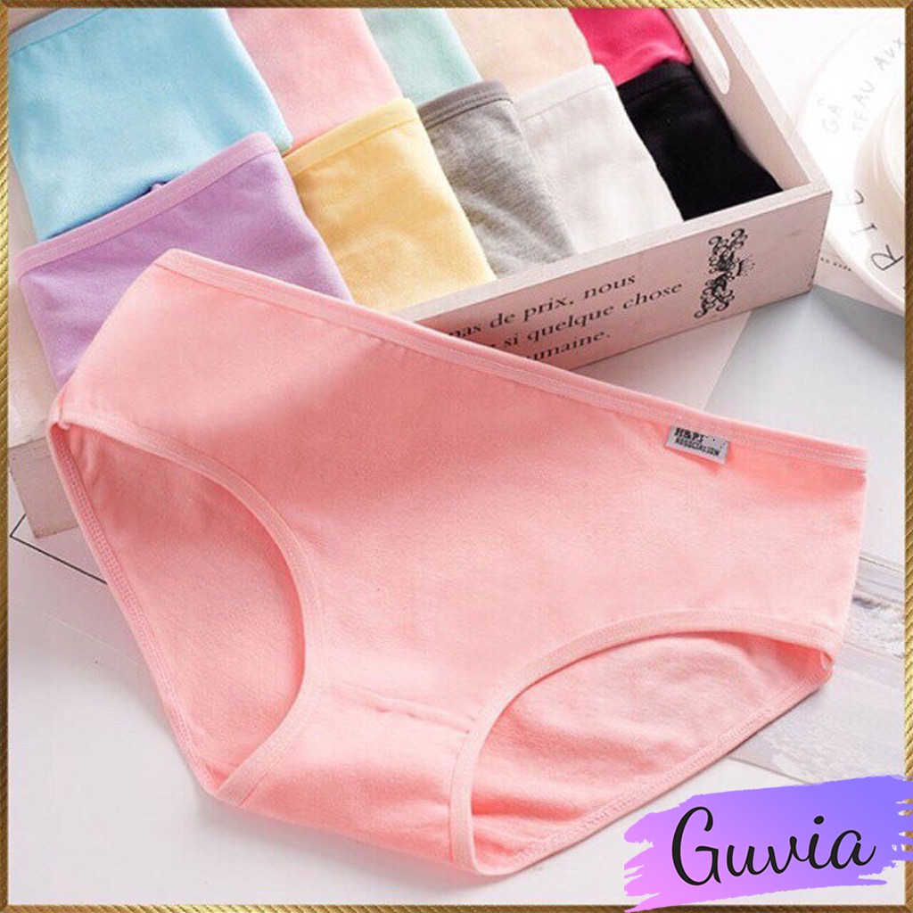 Quần lót nữ trơn kháng khuẩn Pulo QL02 Quần lót nữ cotton siêu thấm hút cao cấp | BigBuy360 - bigbuy360.vn