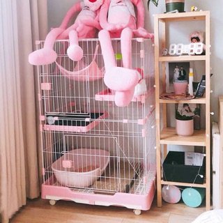 Lồng chuồng mèo 03 tầng sơn tĩnh điện