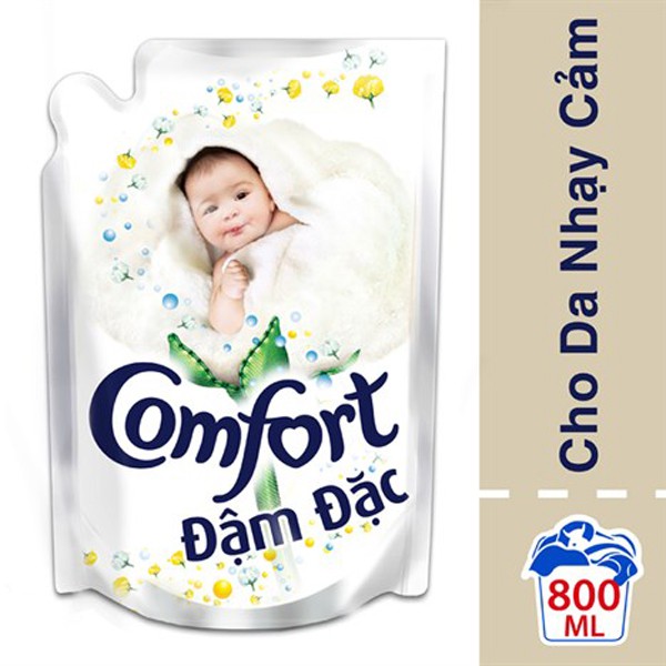 Nước xả Comfort đậm đặc cho Da nhạy cảm túi 800ml