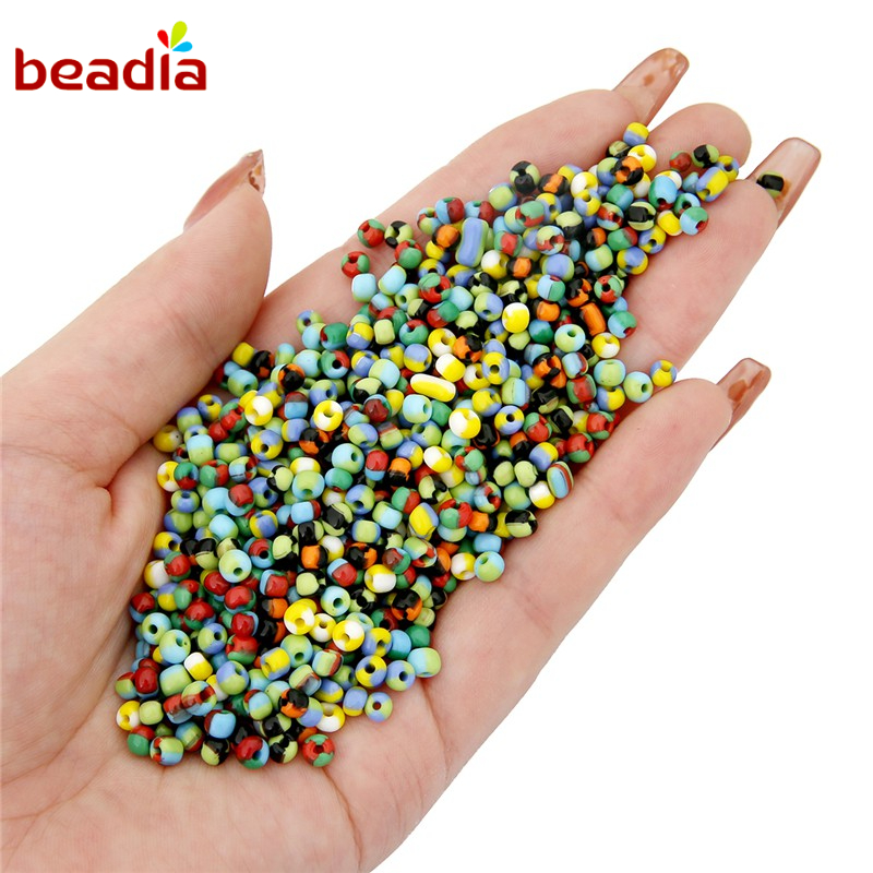 Beadia Hạt Làm Trang Sức Bằng Thủy Tinh Hình Trái Dưa Hấu Kèm Lỗ Xỏ (Có Lỗ)