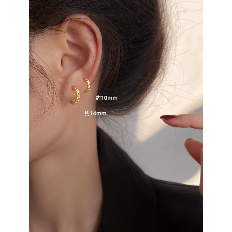 Khuyên Tai Tròn Bộ 14 Đôi Bông Tai Hình Tia Chớp Cá Tính Cho Nữ