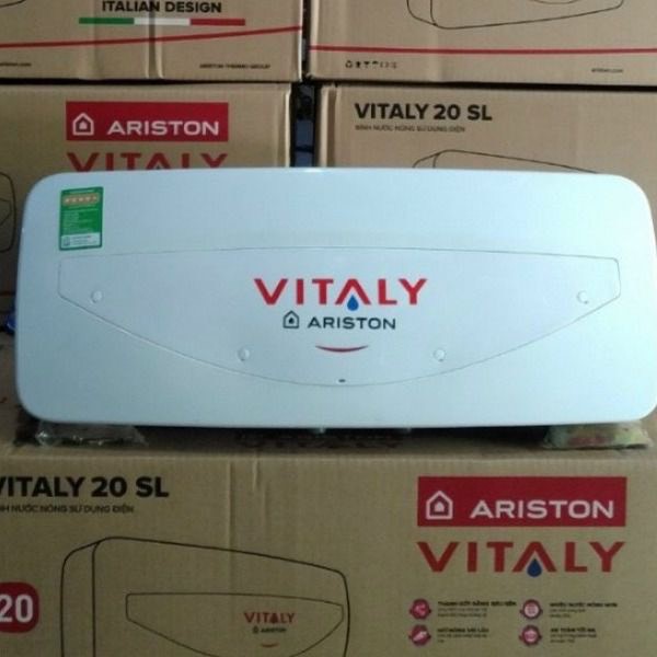 Bình Nóng Lạnh Ariston Vitaly 20SL Slim 20L - Bình Nóng Lạnh Chống Giât – Phân Phối Chính Hãng – Bảo Hành  24 Tháng