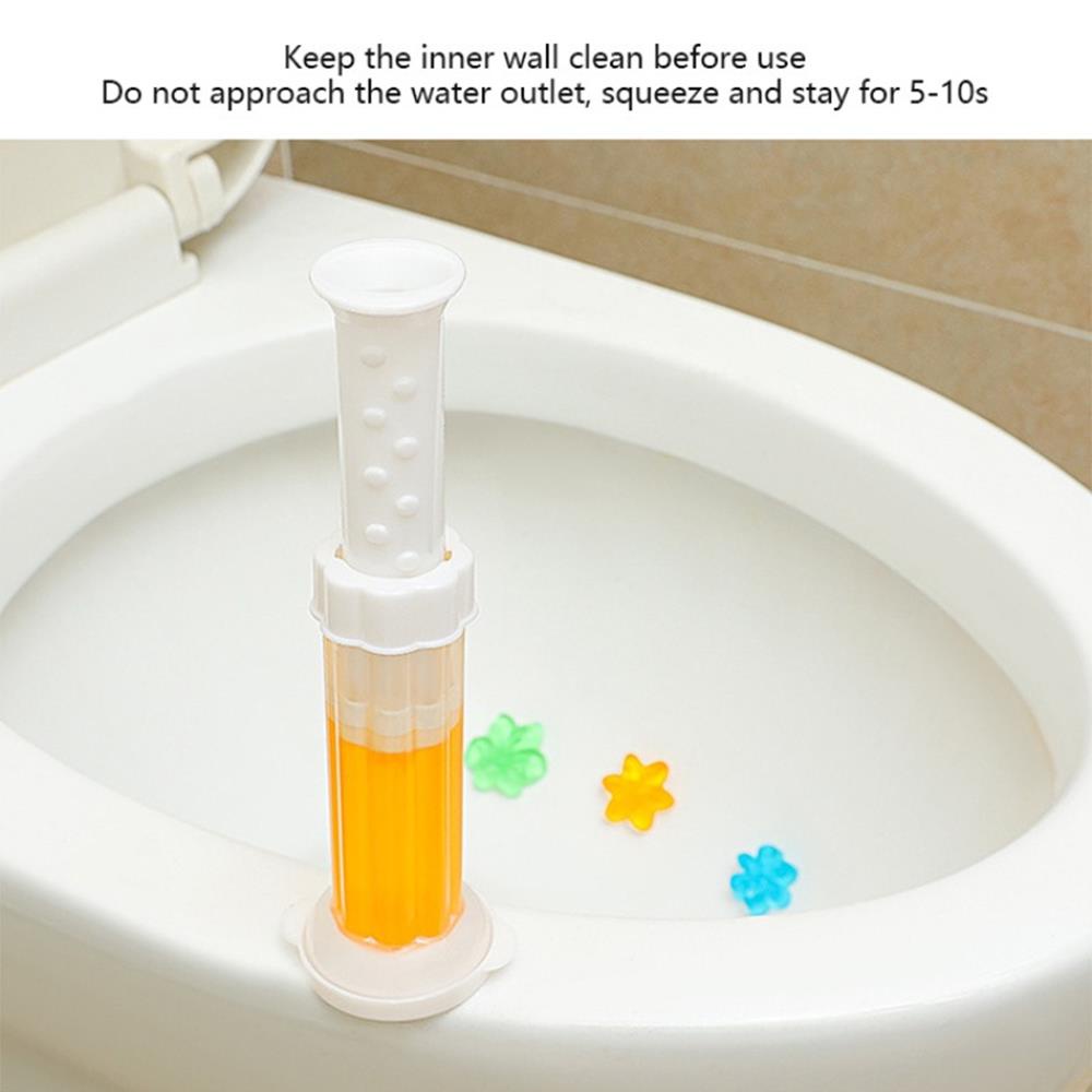 Gel khử mùi nhà vệ sinh toilet (Dạng Ống bơm hình bông hoa - Các mùi) mã 70049