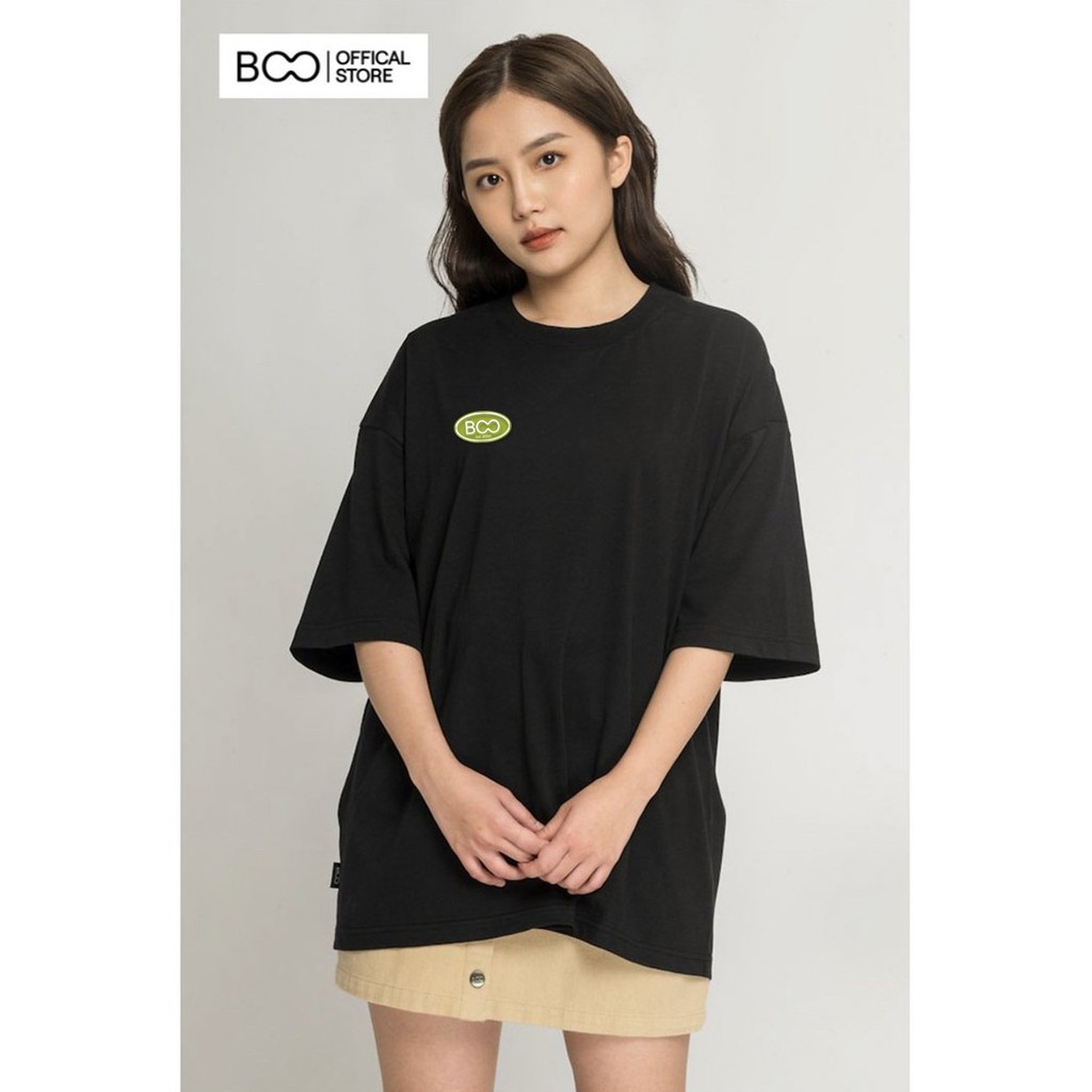 ÁO THUN UNISEX BOO DÁNG OVERSIZE 100%COTTON CAO CẤP ĐÍNH PATCH BOO, HÌNH IN MF COOL | BigBuy360 - bigbuy360.vn