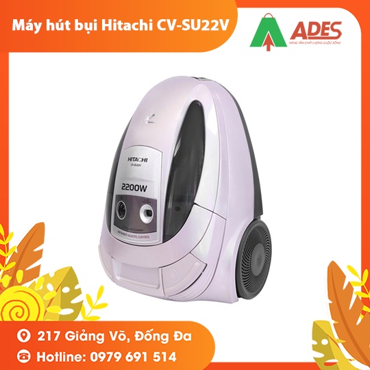 [Mã 154ELSALE2 giảm 7% đơn 300K] Máy hút bụi Hitachi CV-SU22V 1.6L 2200W công suât hút cực mạnh - BH 12 tháng