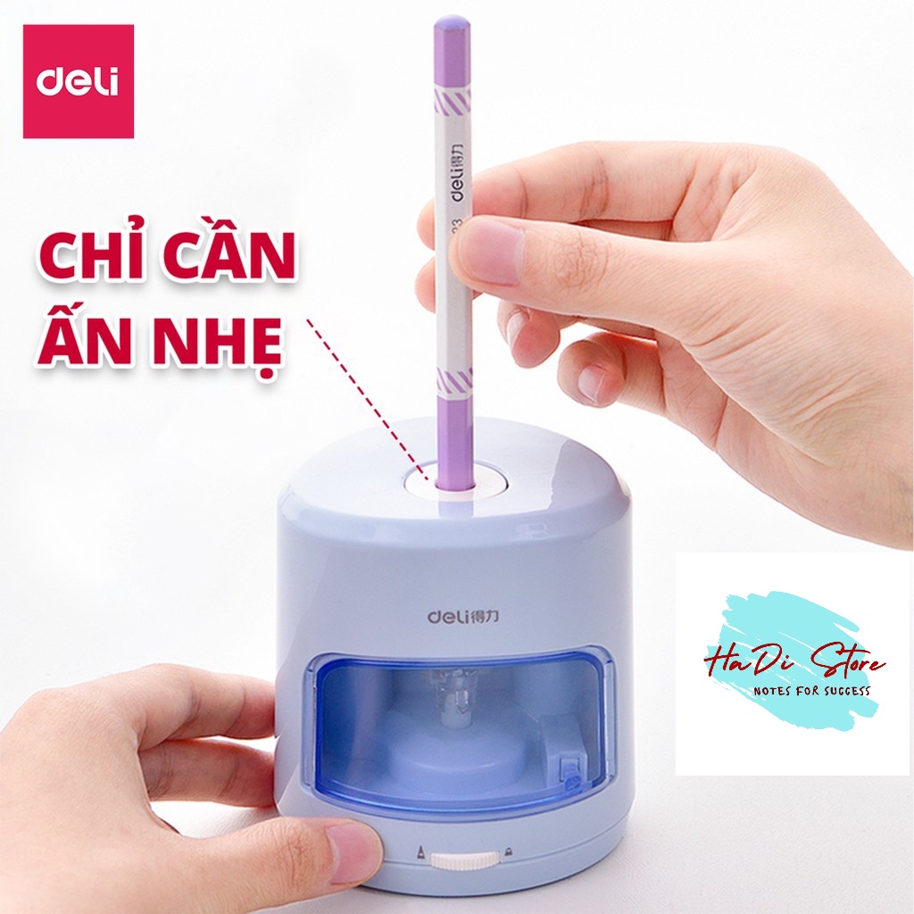 [HADI] Gọt chuốt bút chì điện tự động DELI 502 (MS:Deli-S-Auto502)