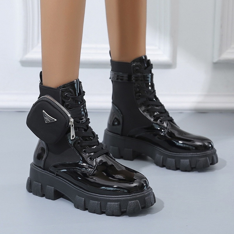 Boot mono martin, boot túi hộp cổ thấp phong cách chiến binh thời trang cá tính, độc lạ dành cho nữ