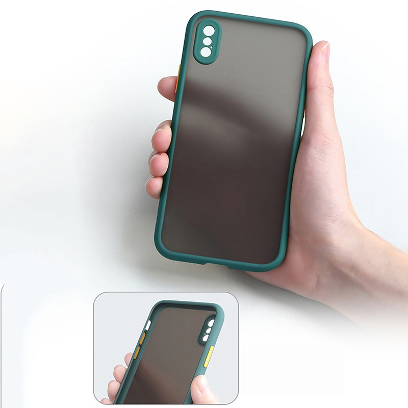 Ốp lưng nhựa PC viền TPU màu kẹo ngọt chống sốc cho IPHONE 13 12 11 PRO MAX XR X XSMAX 6 7 8PLUS 13 12 Pro Ốp Điện Thoại