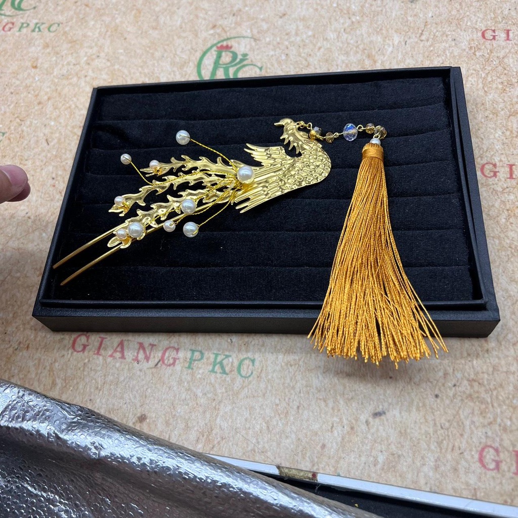 Trâm cài tóc cô dâu áo dài đơn giản Trend 8-2022 Giangpkc  Phụ kiện cưới Giang