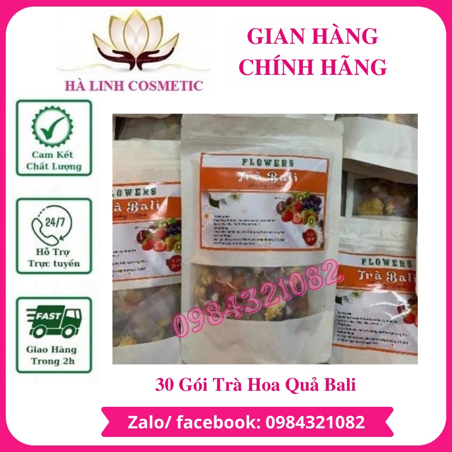 Sét 30 gói trà hoa quả Bali giảm cân thanh lọc cơ thể giá sỉ