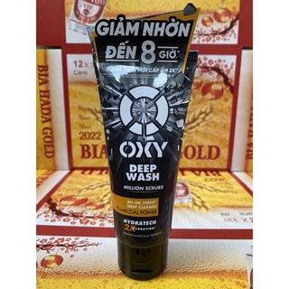Sữa Rửa Mặt OXY Deep Wash có Hạt Sạch sâu 100g