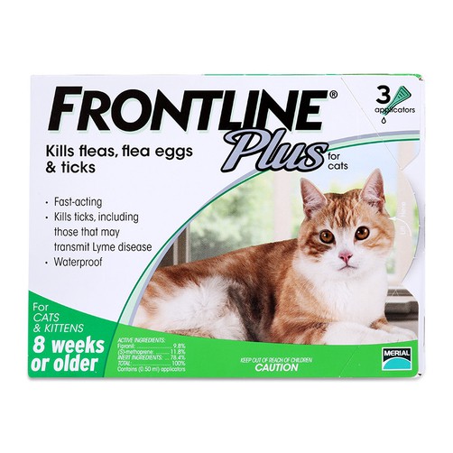 Nhỏ gáy Frontline Plus ngừa ve, rận tác dụng nhanh dành cho Mèo và Mèo con trên 8 tuần tuổi