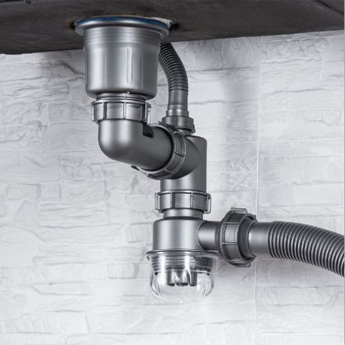 Bộ Xiphong Thoát Nước Chậu Rửa Chén Bát Inox 2 Ngăn, Thoát Nước Nhanh, Ngăn Mùi, Cốc Cao 11CM