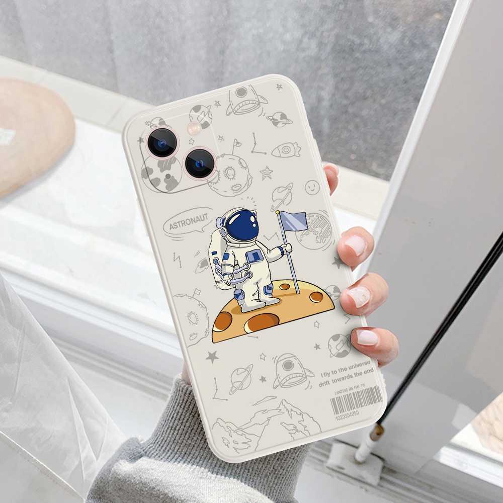 Ốp Điện Thoại Bảo Vệ Cho samsung galaxy A51 A71 A31 A21S M40S A03S M32 F22 A33 A53 A73 A23 Soft Silicone Cartoon Astronaut B3K4