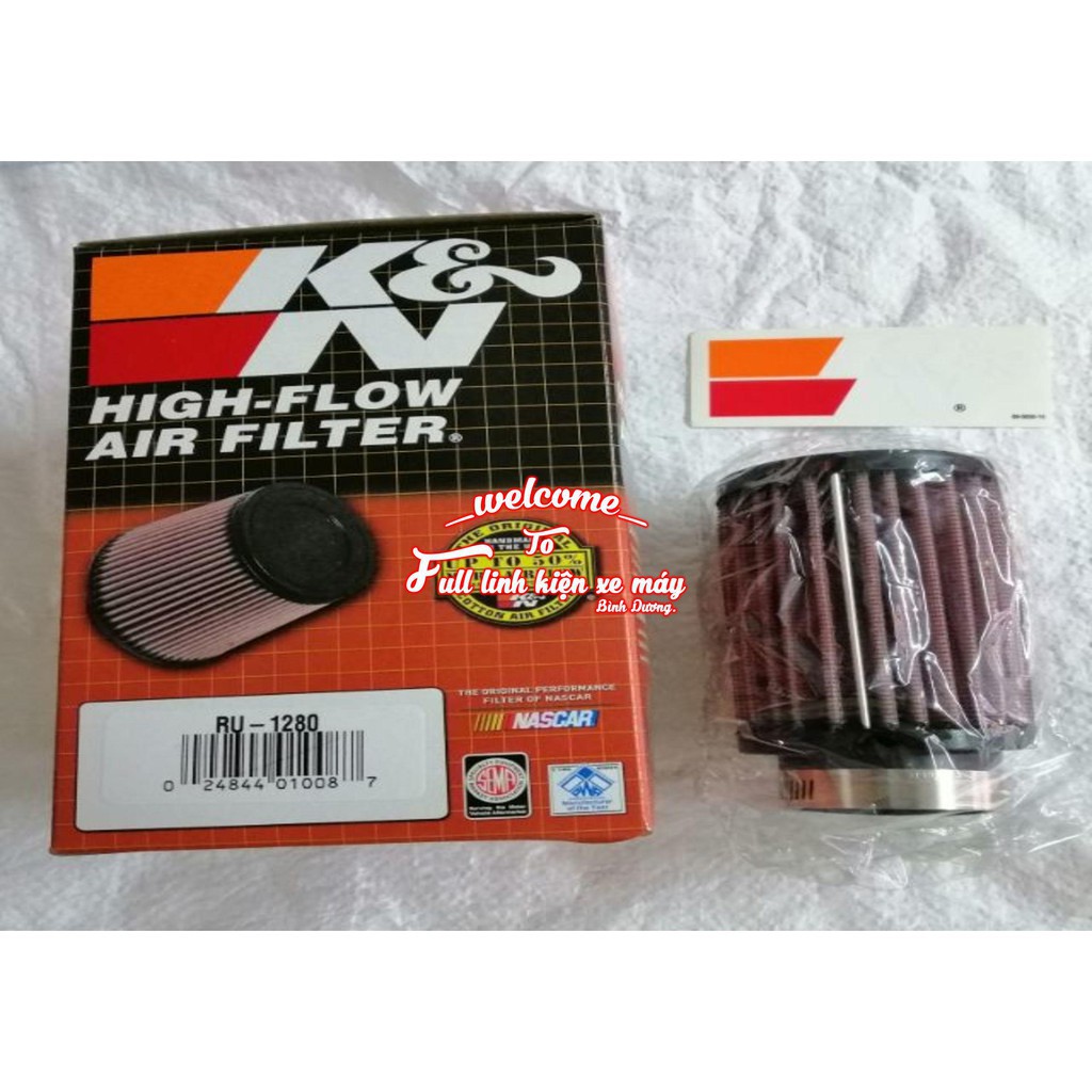 LỌC GIÓ K&N 1280 DÀNH CHO CÁC DÒNG XE PHỔ THÔNG