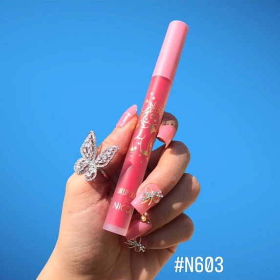 Son Kem Tint Căng Mịn Môi Nicor Air Lip Glaze Hoạ Tiết Uniconr Xinh Xắn | BigBuy360 - bigbuy360.vn