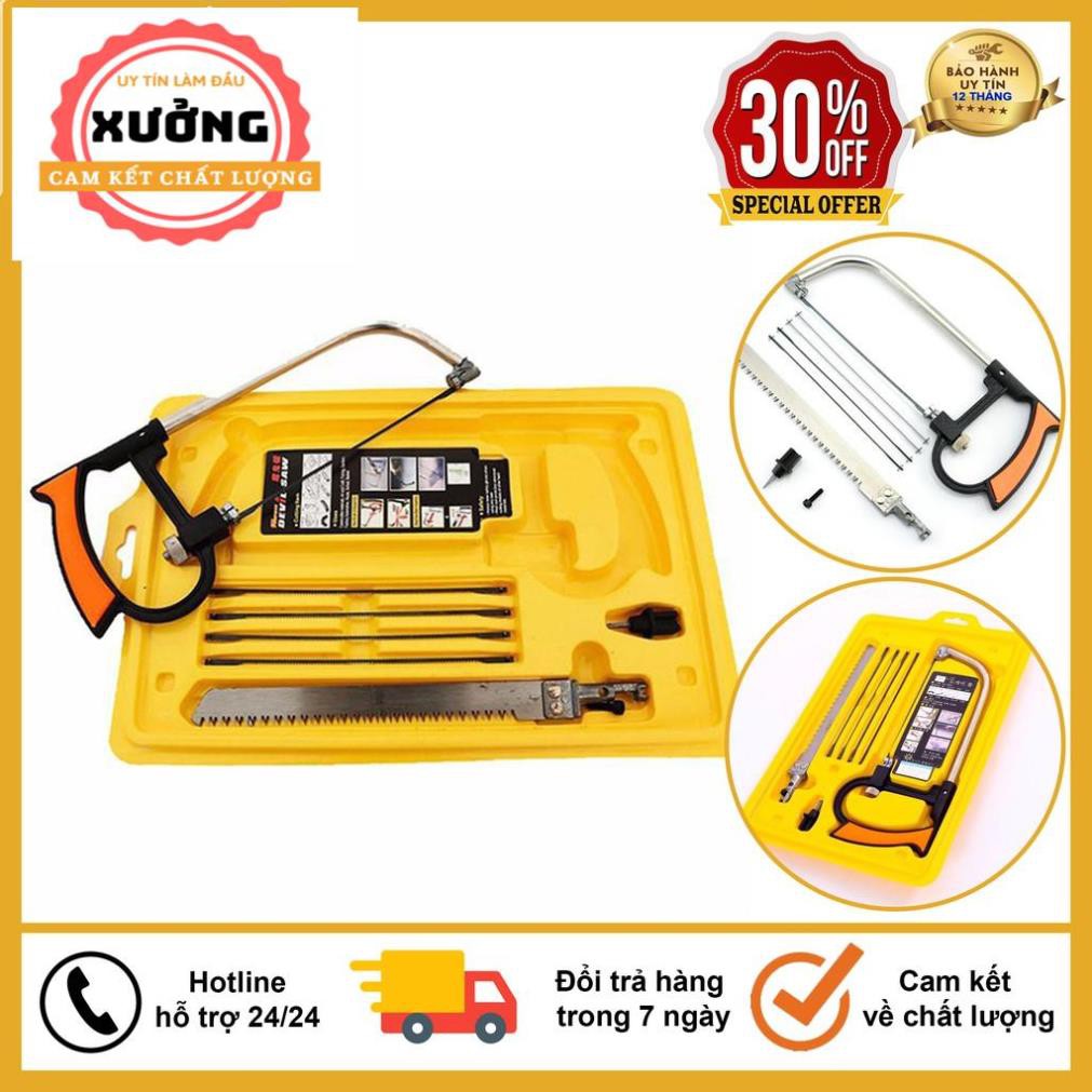 Cưa Tay, Bộ Cưa Tay Mini Vỉ Vàng 7 Món Đa Năng , Hợp Kim Thép Loại 1, Gia Dụng Thông Minh