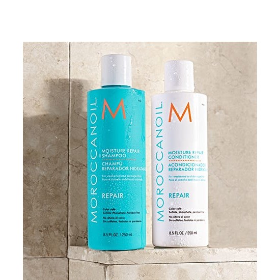 Moroccanoil Moisture Repair Shampoo & Conditioner | Dầu gội và dầu xả phục hồi dưỡng ẩm - Chai 250ml