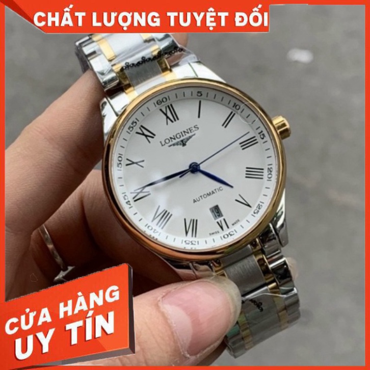 Đồng Hồ Nam longines Sapphire L25184 Case 38mm Máy Cơ Automatic Nhật Mặt Cọc La Mã