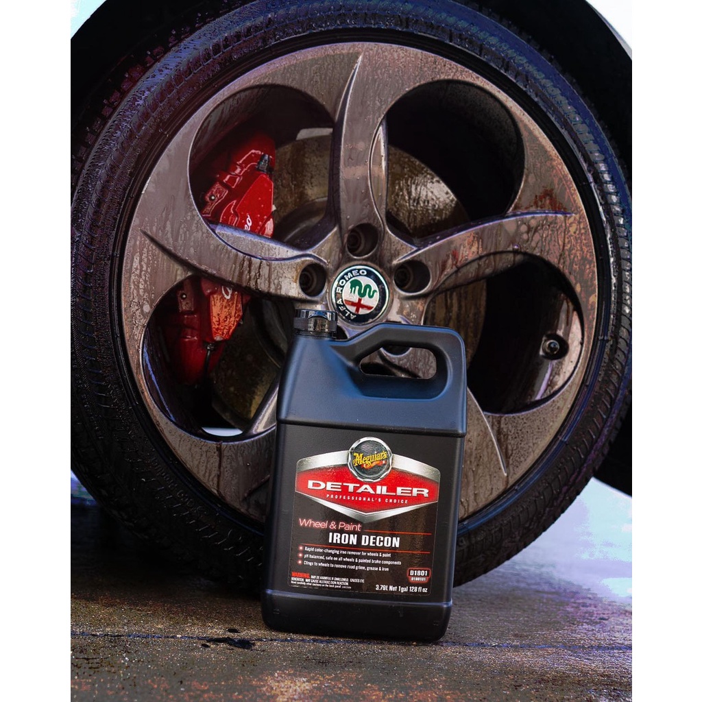 Meguiar's Wheel & Paint Iron Decon Remover - Sản phẩm làm sạch bụi công nghiệp trên lazang và lốp xe, D180101, 1 Gallon