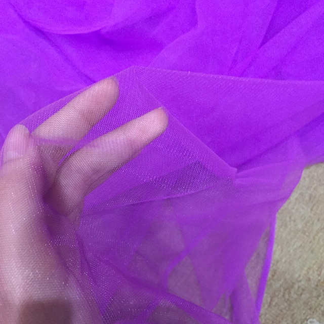 [ XẢ KHO] vải lưới Tím đậm khổ 1,6m