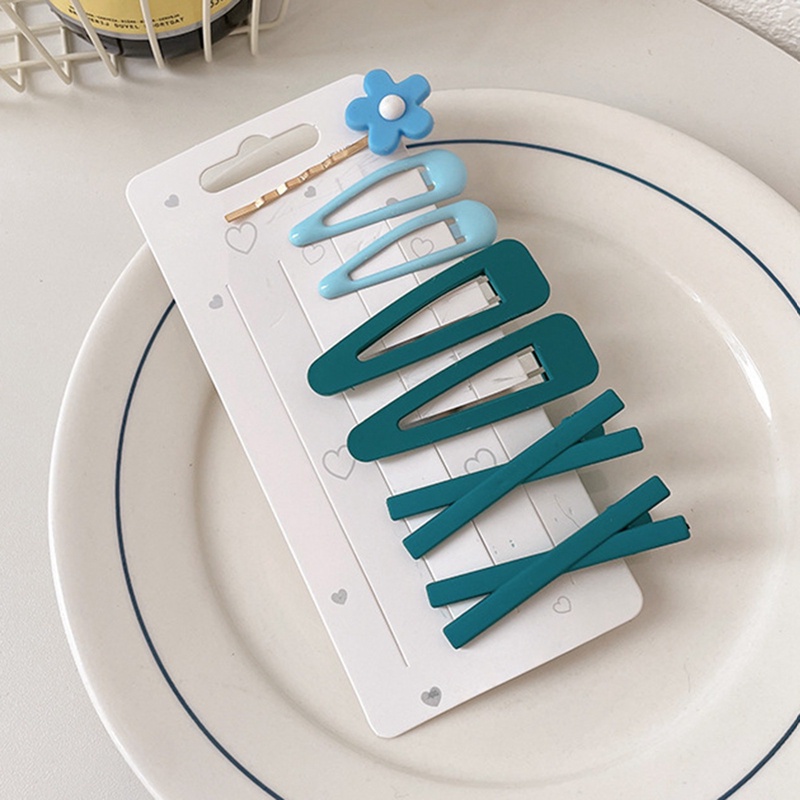 Set 7 Kẹp Tóc Đơn Giản Màu Sắc Ngọt Ngào Cho Nữ