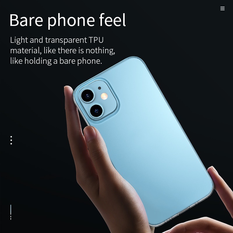 Ốp Điện Thoại TPU Mềm Trong Suốt Siêu Mỏng Chống Sốc HOCO Dành Cho iPhone 13 Pro Max/13 Mini /12 Mini /12 Pro Max