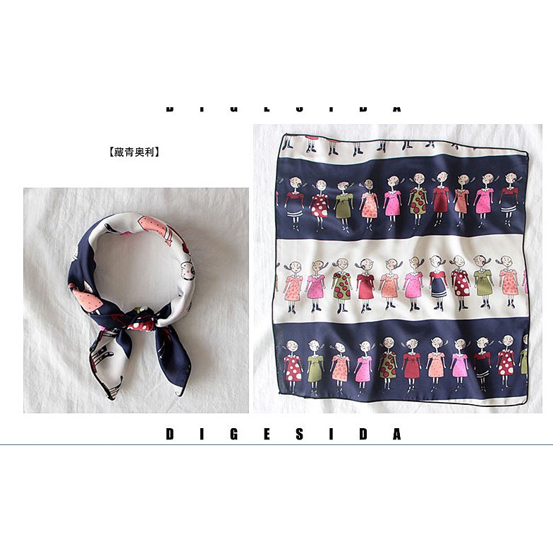 Khăn vuông satin lụa- Khăn Turban cột cổ áo thun