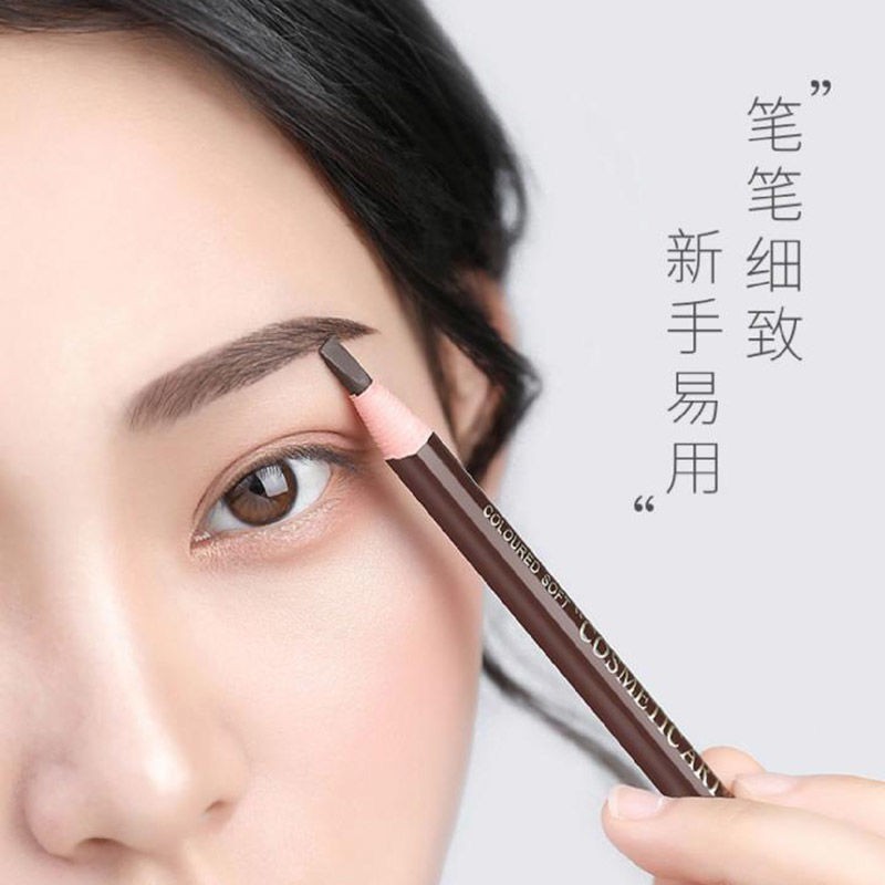 Chì kẻ lông mày Draw line 1818 Hensi Eye pencil chính hãng dành cho nữ, không lem, không đổi màu, không thấm mồ hôi, không thấm nước, xé rách và bong tróc