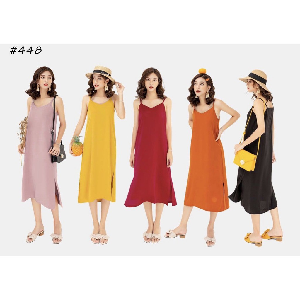 ĐẦM 2 DÂY LỤA NHIỀU MÀU MỀM MẠI SIÊU ĐẸP