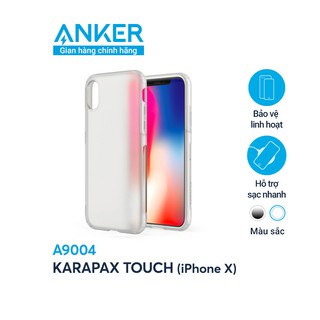 Ốp Lưng ANKER Karapax Touch iPhone X Đen - A9004