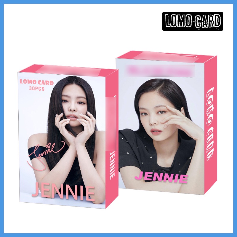 Hộp 30 thẻ ảnh nhóm nhạc Blackpink Album Lisa Rose JISOO JENNIE Lomo Card Photocard