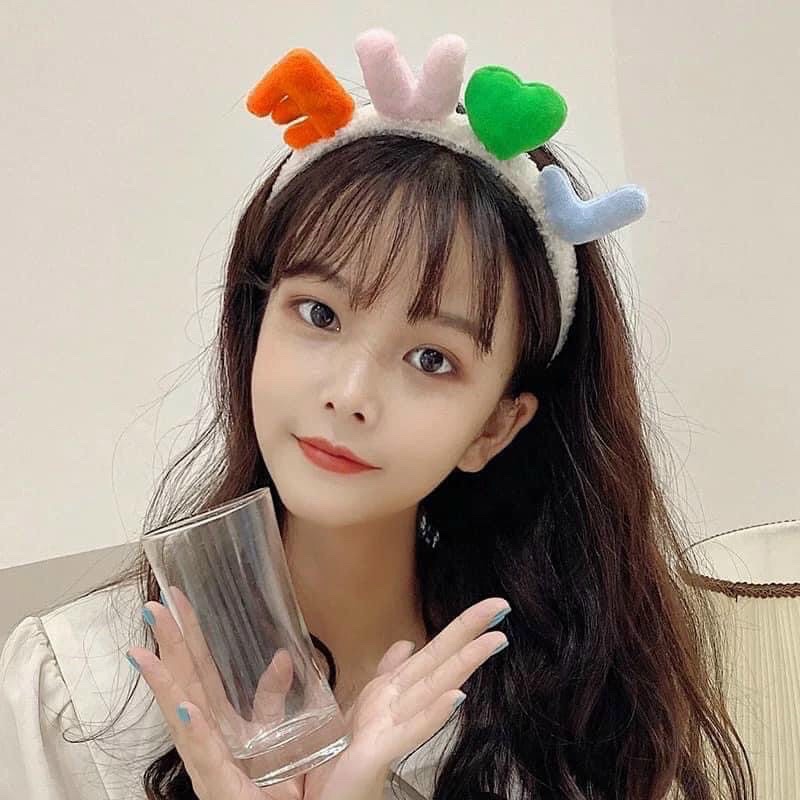 Bờm tóc cute đáng yêu hình chữ LOVE thuuhaa1904