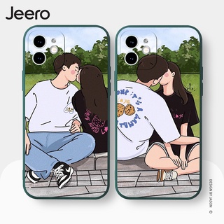 Ốp lưng JEERO chống sốc ngộ nghĩnh hài hước yêu nhau hoạt hình cặp đôi dễ thương đẹp mềm Cho iPhone 16 15 14 13 12 11 Pro Max SE 2020 X XR XS ip 8 7 Plus kute HFE1099