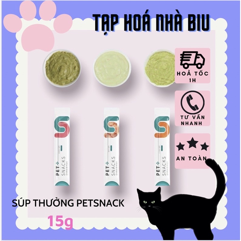 Súp thưởng Sakura,Pet snack 15g cho mèo đủ vị giá cực rẻ