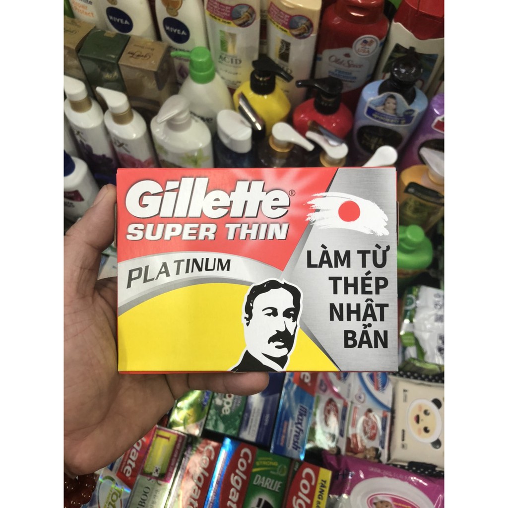 Lưỡi lam Gillette Super Thin lốc 20 hộp ( 5 lưỡi/ hộp)