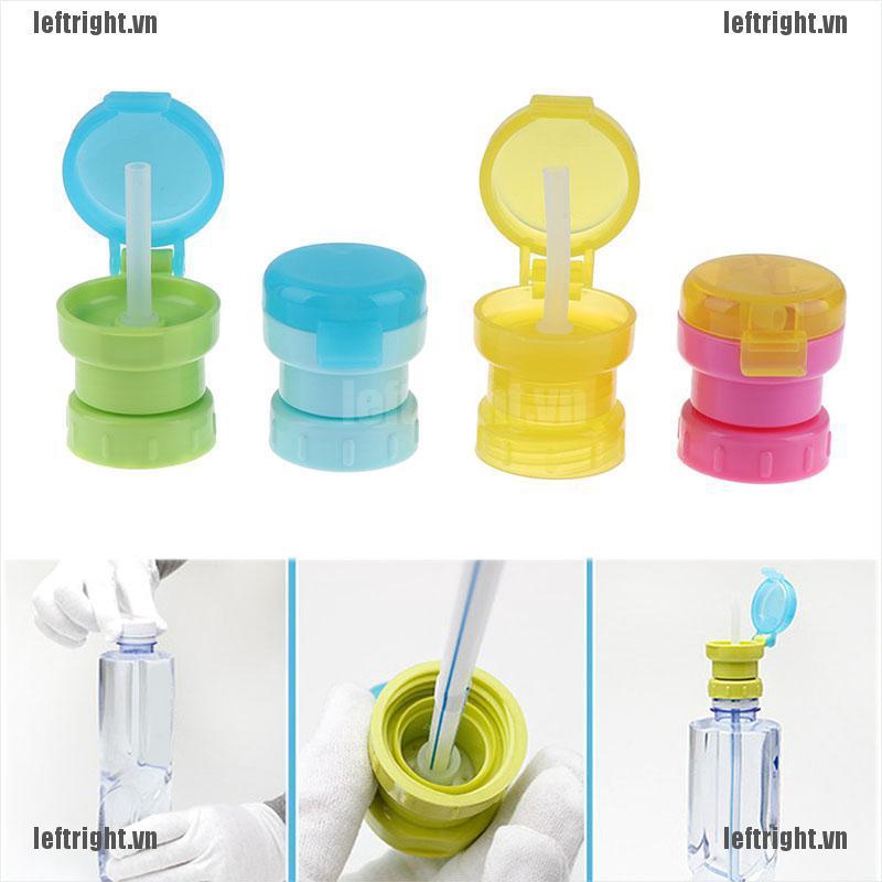 Nắp Đậy Bình Nước Chống Tràn Kèm Ống Hút Thiết Kế Dễ Thương Tiện Dụng