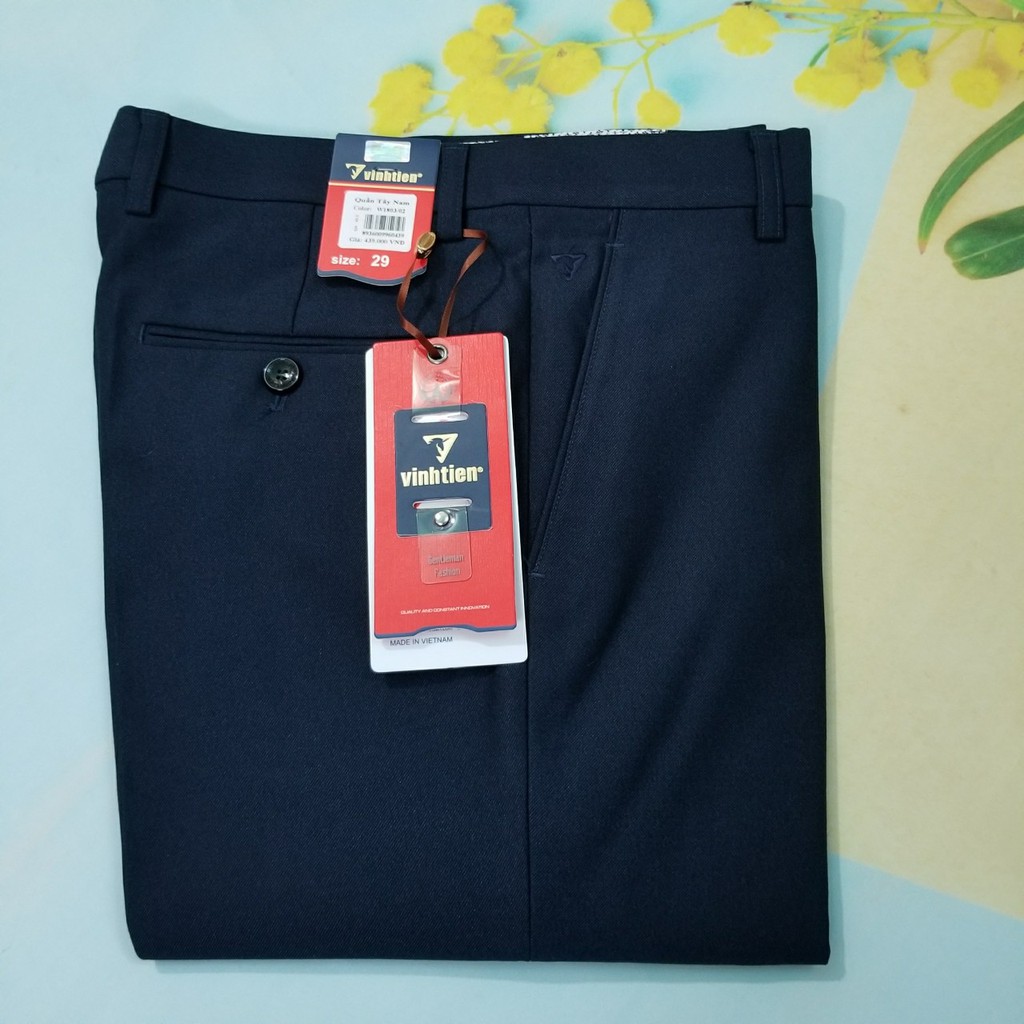 Quần tây nam Vĩnh Tiến màu xanh đen 439k | BigBuy360 - bigbuy360.vn