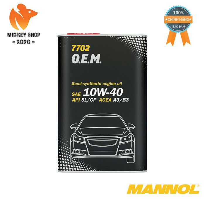 [Pro] Nhớt MANNOL 10W-40 SL/CF O.E.M Cho Xe Chevrolet, Opel 7702 – 4L Hàng Đức Cao Cấp Chính Hãng – Mickey2020shop