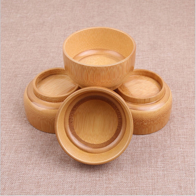 Bát Ăn Cơm / Salad Bằng Gỗ Tre Hình Tròn Phong Cách Nhật Bản Dành Cho Trẻ Em